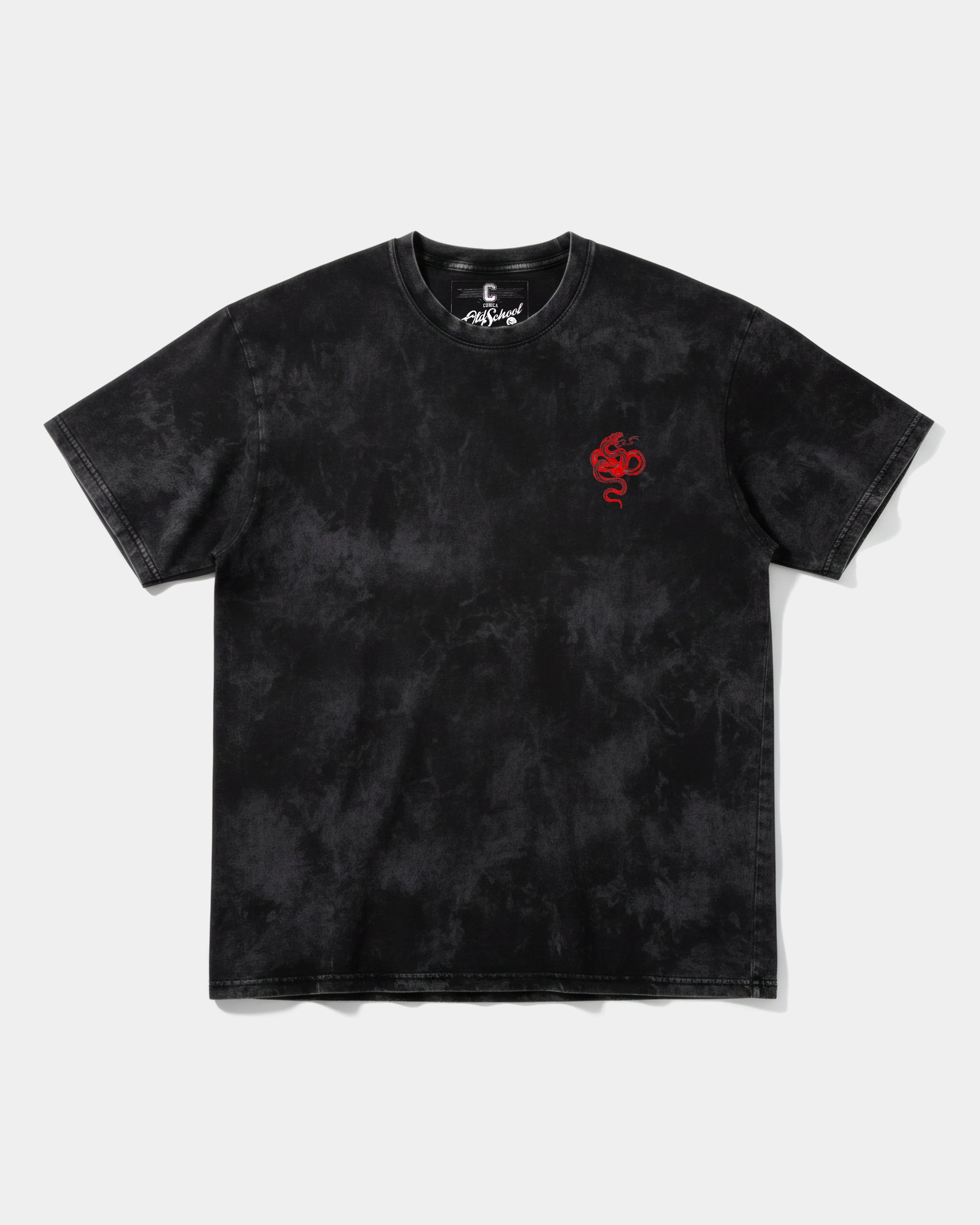 Camiseta Cubica Snake Pocket Espalda Oversize Acid