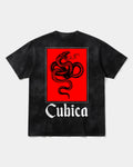 Camiseta Cubica Snake Pocket Espalda Oversize Acid