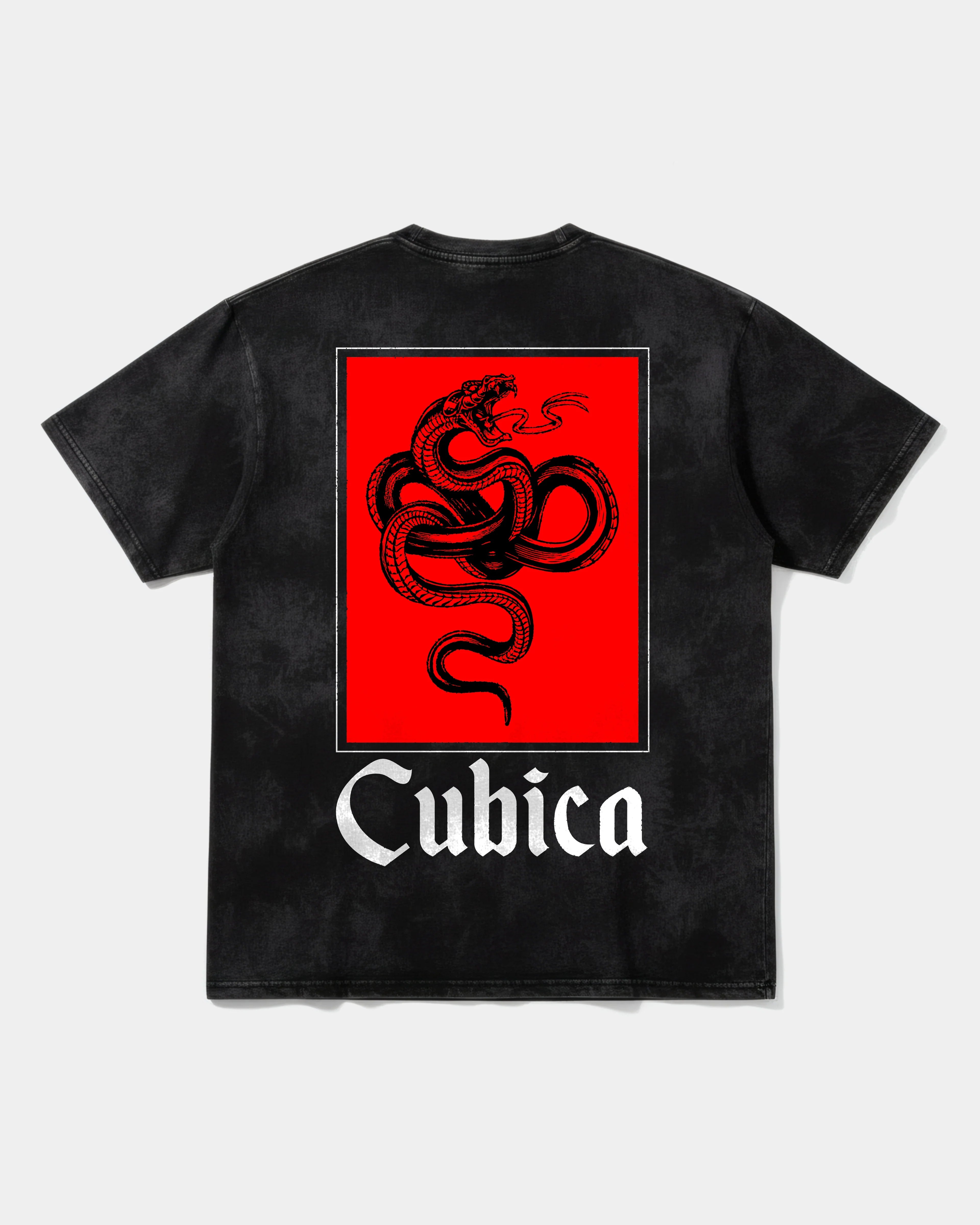 Camiseta Cubica Snake Pocket Espalda Oversize Acid