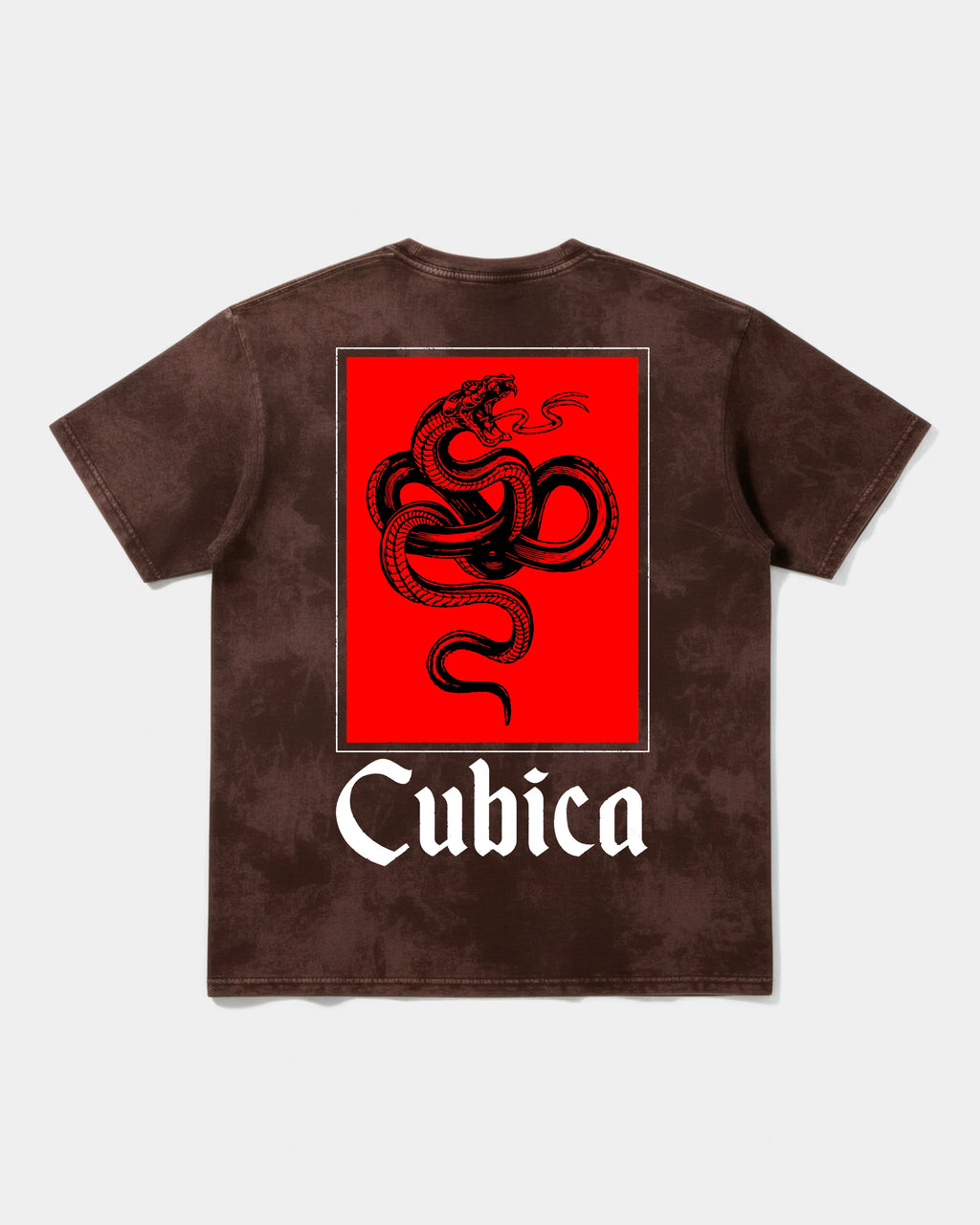 Camiseta Cubica Snake Pocket Espalda Oversize Acid
