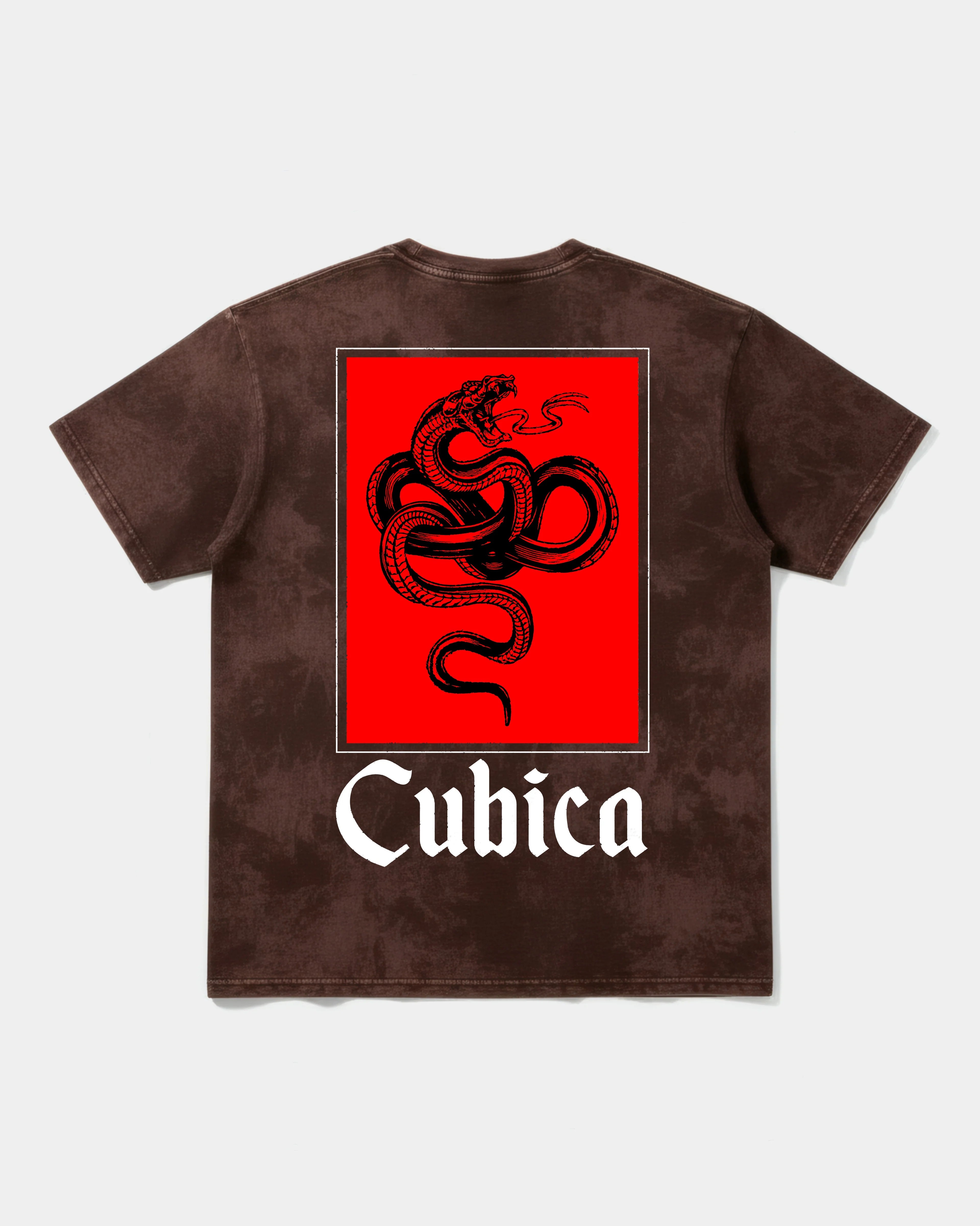 Camiseta Cubica Snake Pocket Espalda Oversize Acid